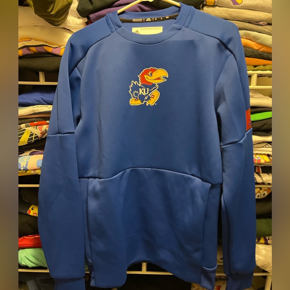 Men’s adidas Kansas crew neck sweater